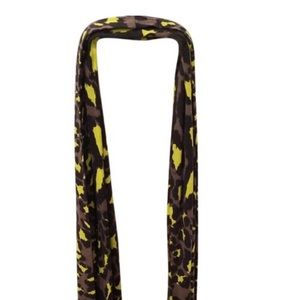 Leopard print wool DVF scarf